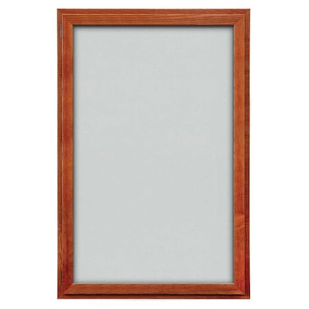 United Visual Products Indoor Enclosed Combo Board, 72"x36", Satin Frame/Burgundy & Cloud UVCB7236-BURGUN-CLOUD
